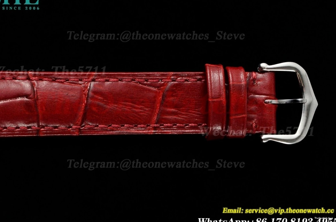 Quartz LE Dumont Silver Dial Wine Santos Red AF RG 0420